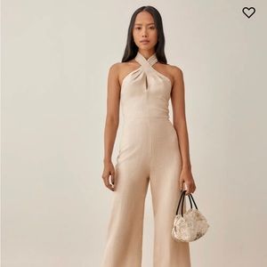 Reformation linen jumpsuit